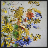 Cuadro Floral in Yellow and Blue