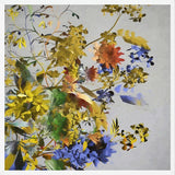 Cuadro Floral in Yellow and Blue