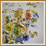 Cuadro Floral in Yellow and Blue