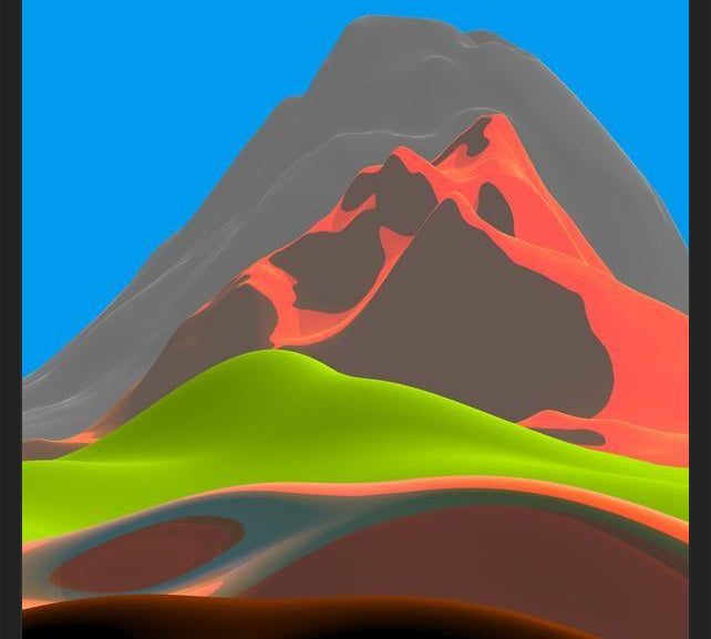 Cuadro Colorful Mountains