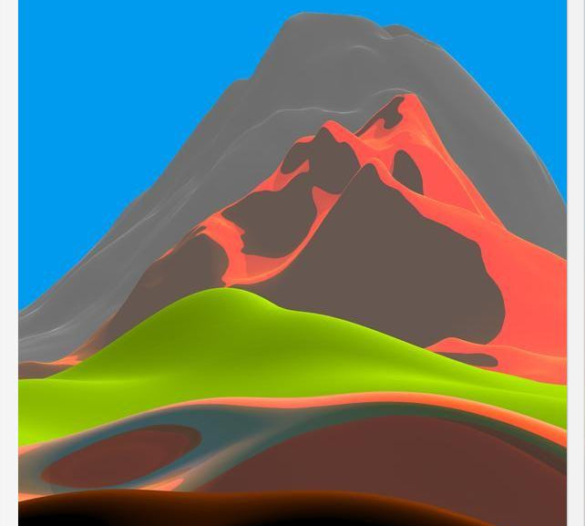 Cuadro Colorful Mountains