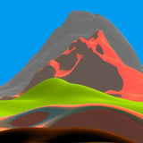 Canvas Colorful Mountains