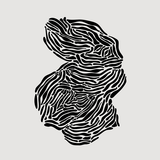 Canvas Tree Print 01 Black