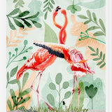 Cuadro Flamingo Love