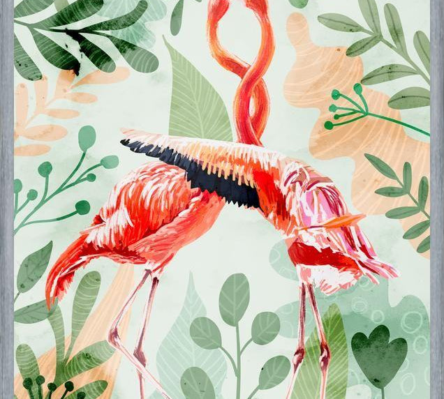 Cuadro Flamingo Love