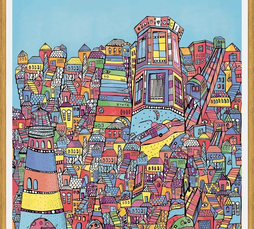 Cuadro Ilustración de Valparaiso, Chile
