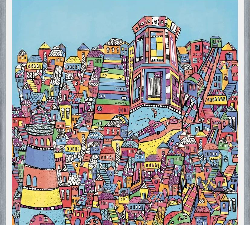 Cuadro Ilustración de Valparaiso, Chile