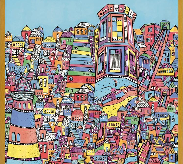 Cuadro Ilustración de Valparaiso, Chile