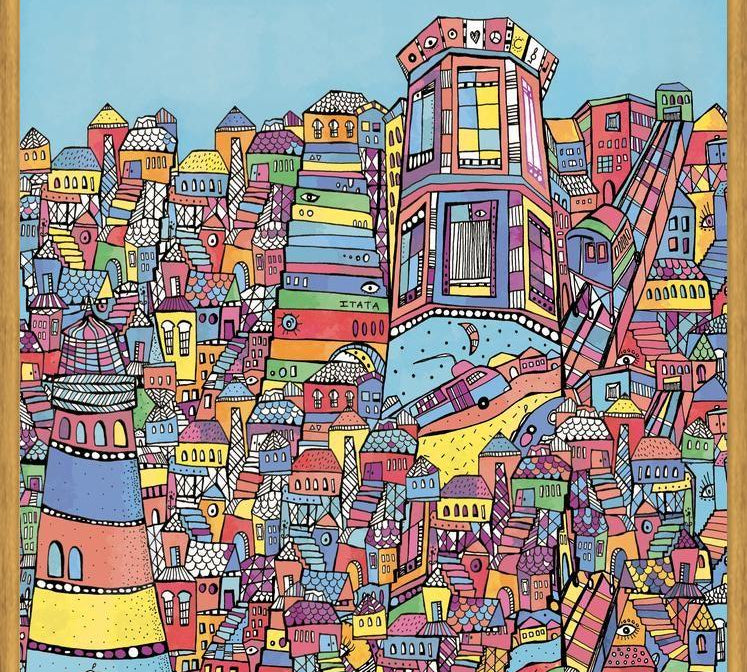 Cuadro Ilustración de Valparaiso, Chile