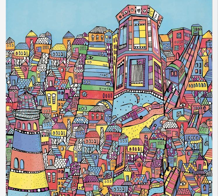 Cuadro Ilustración de Valparaiso, Chile