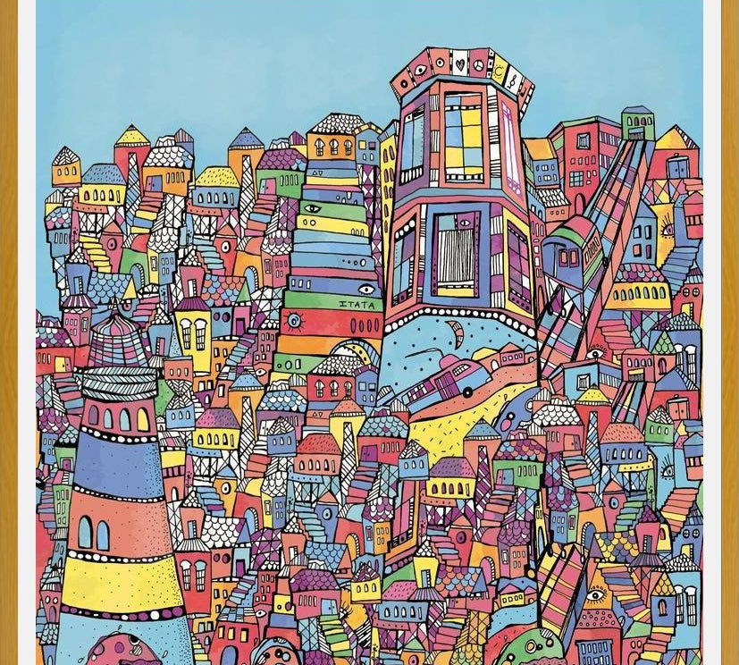 Cuadro Ilustración de Valparaiso, Chile
