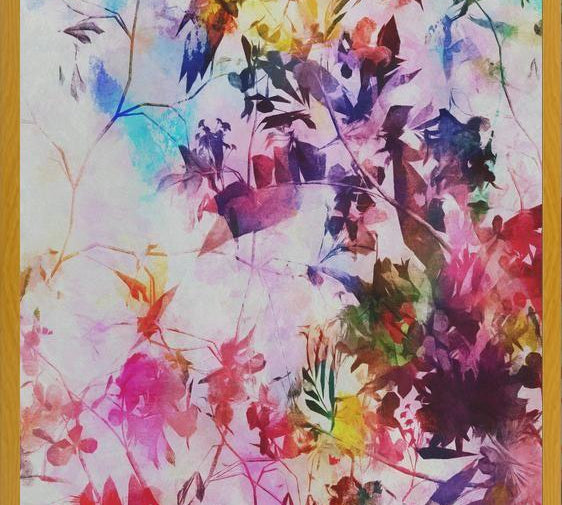 Cuadro Hojas y flores de un nuevo otoño