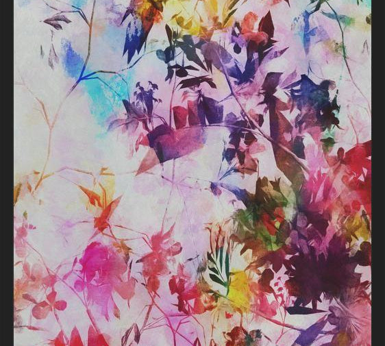 Cuadro Hojas y flores de un nuevo otoño