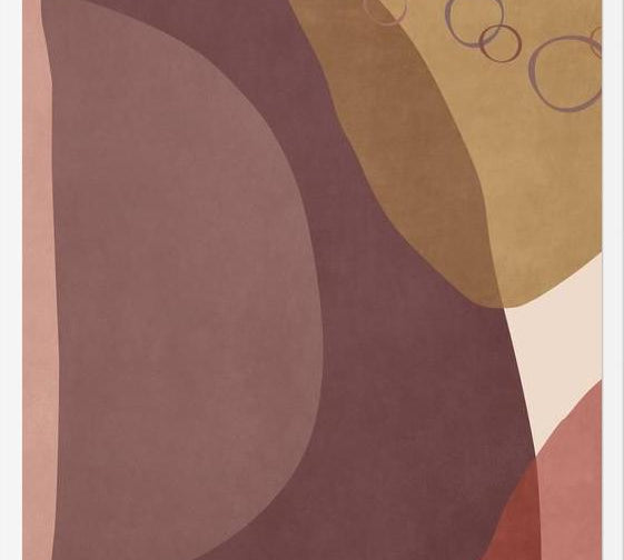 Cuadro Overlapping Organic Shapes
