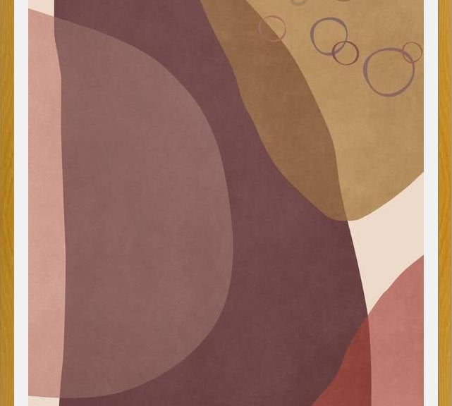 Cuadro Overlapping Organic Shapes
