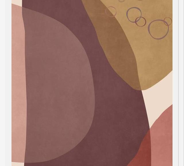 Cuadro Overlapping Organic Shapes