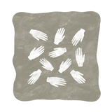 Canvas Hands Pattern Natural