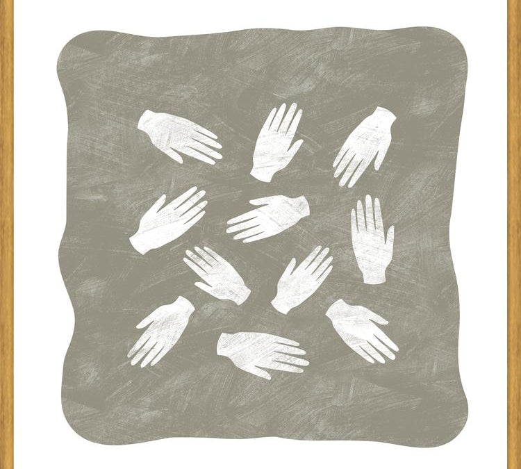 Cuadro Hands Pattern Natural