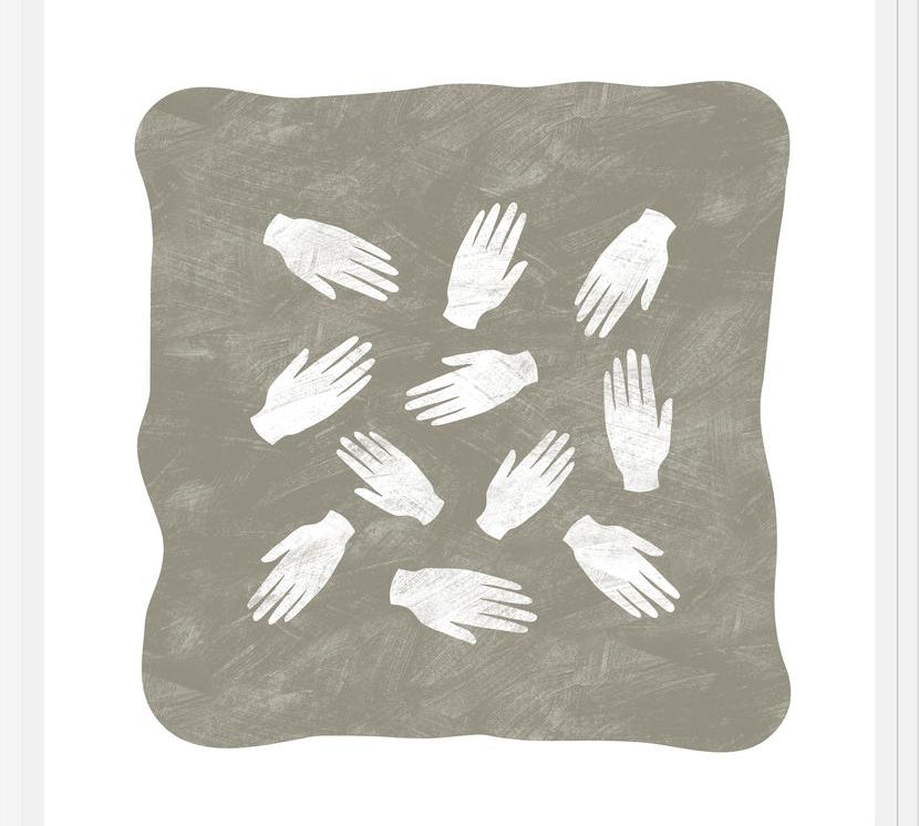 Cuadro Hands Pattern Natural