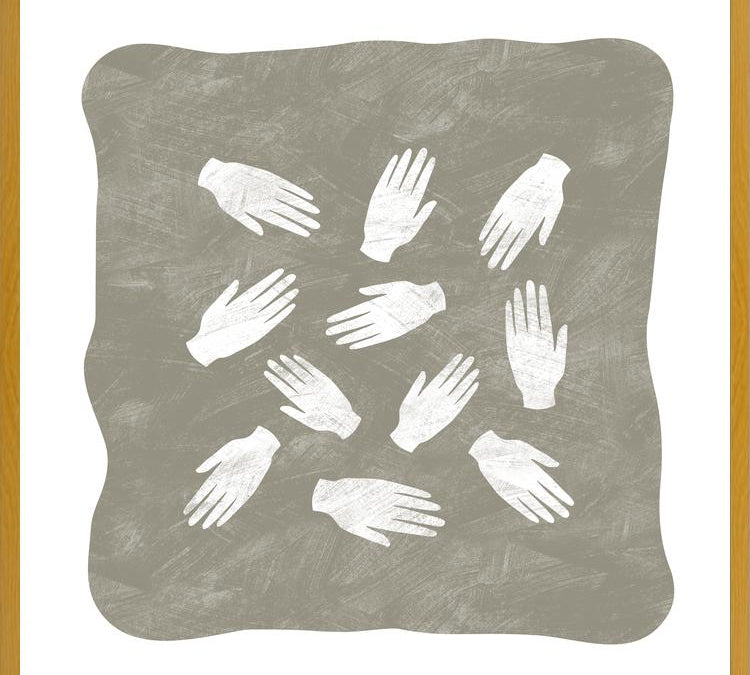 Cuadro Hands Pattern Natural