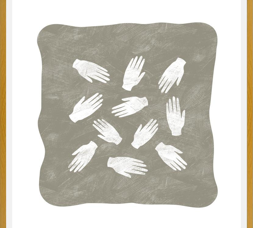 Cuadro Hands Pattern Natural