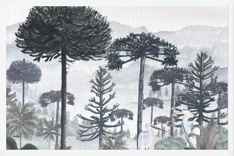 Cuadro Mural Bosque de Araucarias