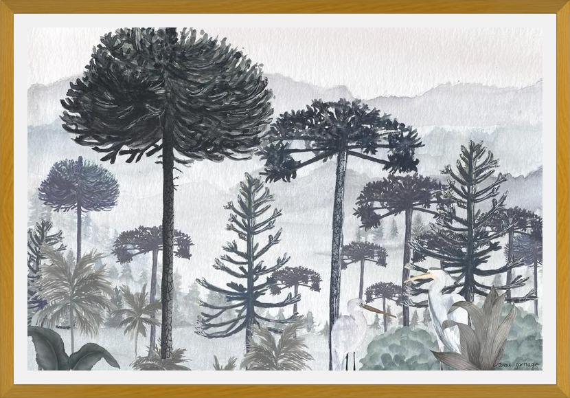 Cuadro Mural Bosque de Araucarias