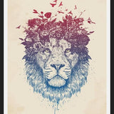 Cuadro Floral lion III