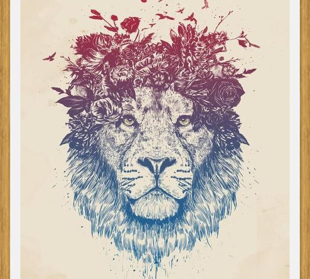 Cuadro Floral lion III