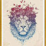 Cuadro Floral lion III