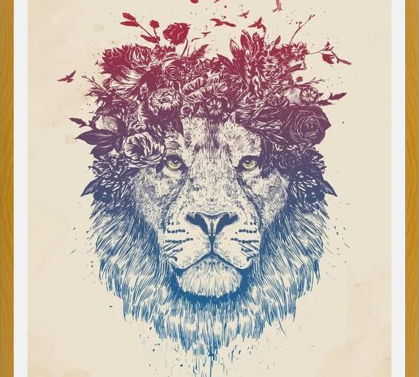 Cuadro Floral lion III