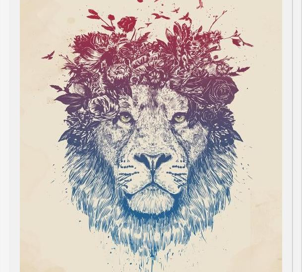 Cuadro Floral lion III