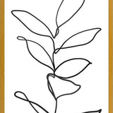 Cuadro Lines Leaves II