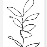 Cuadro Lines Leaves II