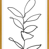 Cuadro Lines Leaves II