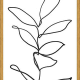Cuadro Lines Leaves II