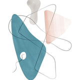 Canvas Abstraction with gray lines 16