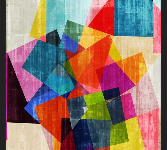 Cuadro La danza geometrica 1