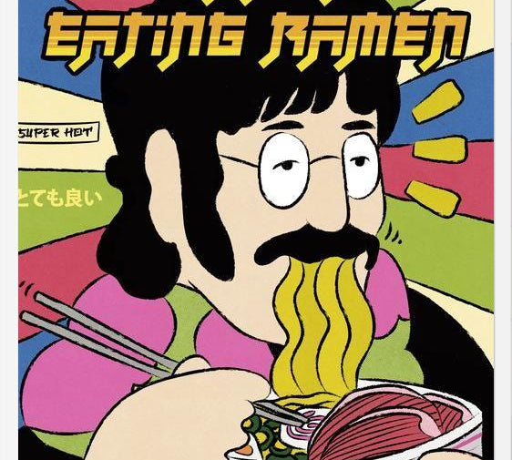 Cuadro Lennon Eating Ramen