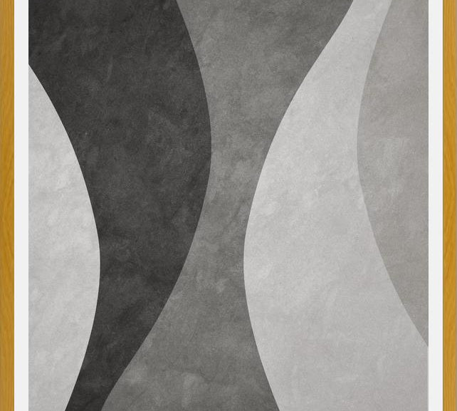 Cuadro Colección Ondas - Negro Y Blanco