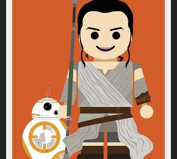 Cuadro Rey e BB8 Toy