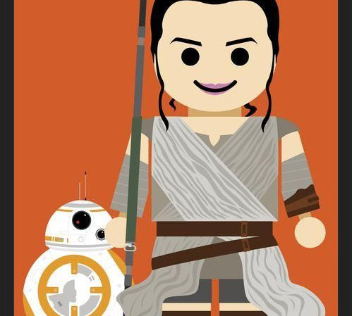 Cuadro Rey e BB8 Toy
