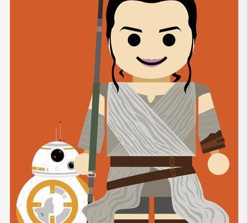 Cuadro Rey e BB8 Toy