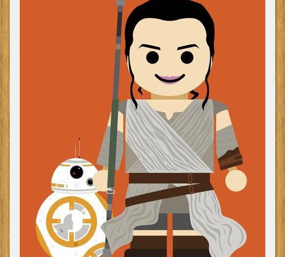 Cuadro Rey e BB8 Toy