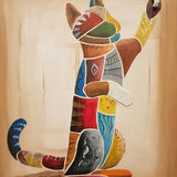Canvas Gato jugando con una cuerda