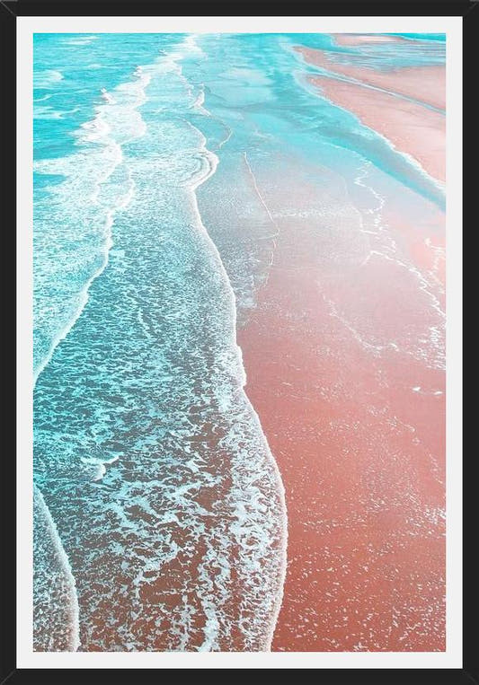 Cuadro Sea Blue and Rose Gold
