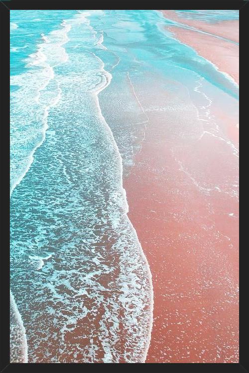 Cuadro Sea Blue and Rose Gold