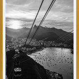 Cuadro Views from Sugar Loaf - cable car