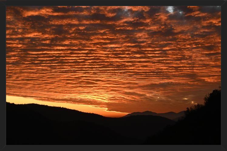 Cuadro Cielo de atardecer