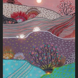 Cuadro Boho Hills And Full Moon